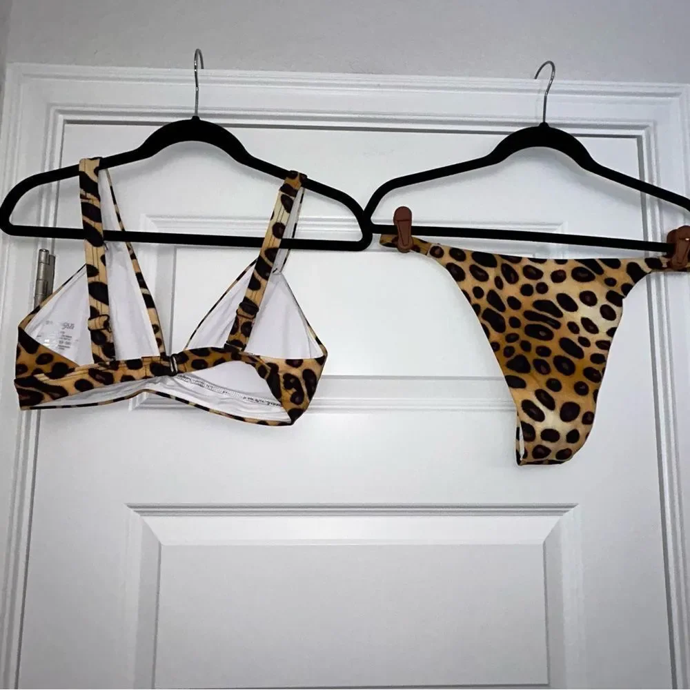 New, Infamous Swim Lola Top Stella Bottom Two Piece Cheeky Swimsuit Bikini Set - Picture 9 of 9